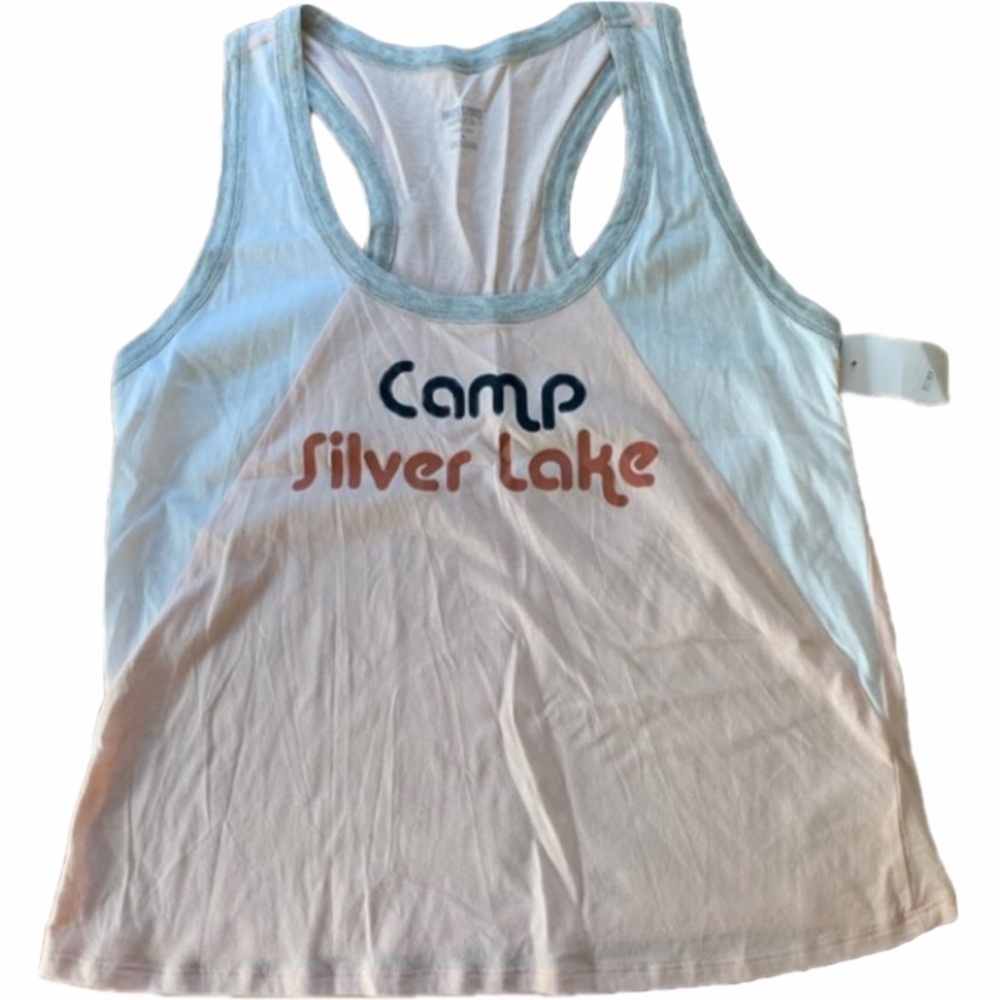 Mossimo Camp Silver Lake Tank Top Pink Blush NWT Soft Lounge Sleepwear